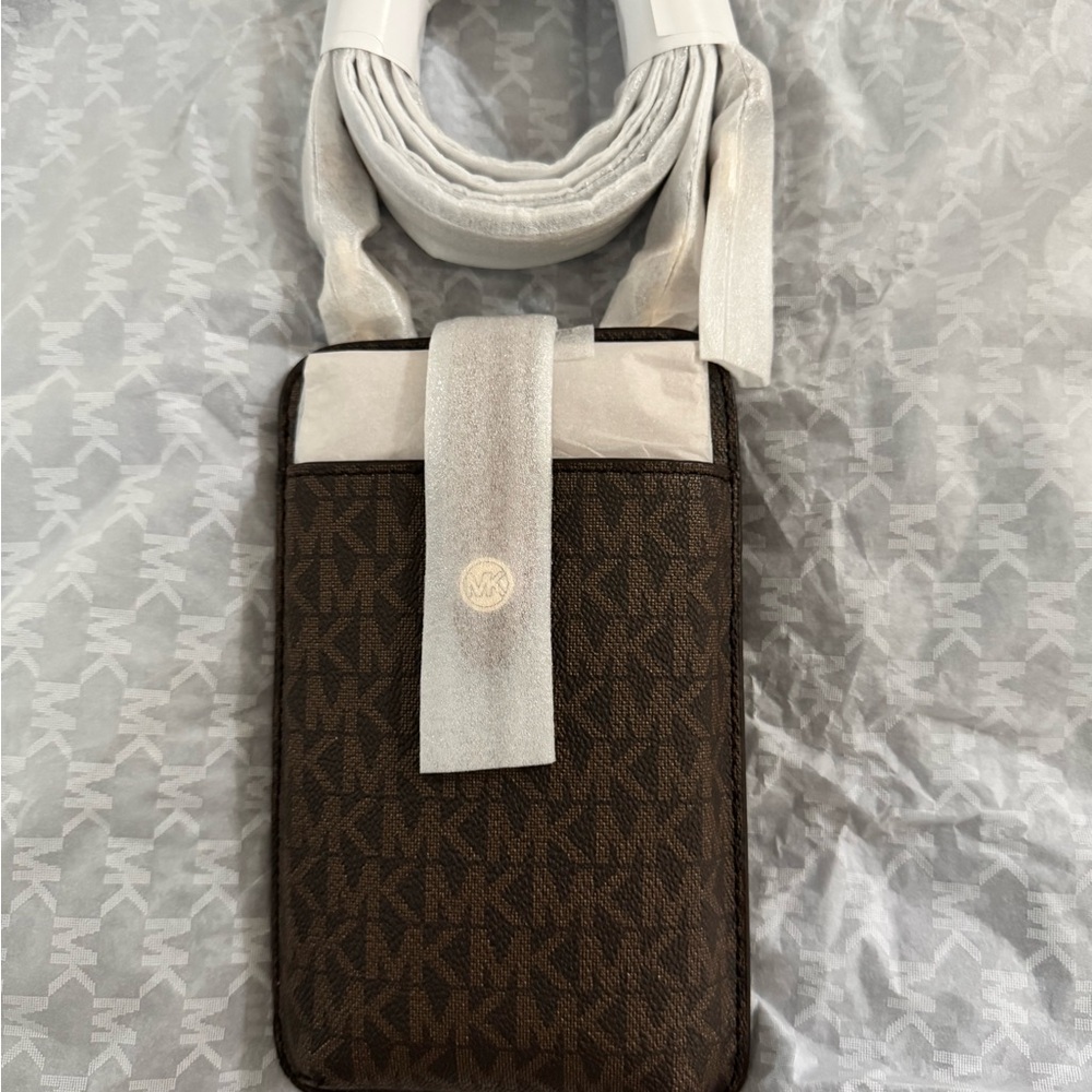 Michael Kors Tan Crossbody Phone Bag